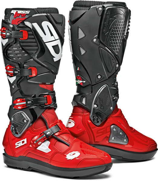 Sidi Stiefel SRS Crossfire 3 schwarz/rot - Größe 47