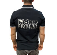 Riders Store Poloshirt Twin-Stripe schwarz/weiß