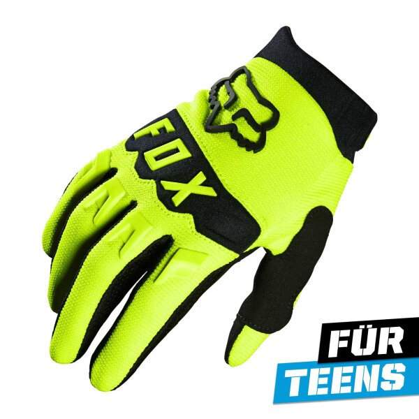 FOX Dirtpaw Handschuhe Teens gelb XS