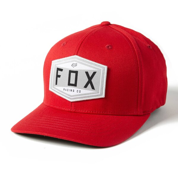 FOX Emblem Flexfit Kappe rot