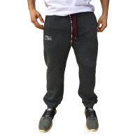 DT64 Jogginghose grau/dunkelrot XS