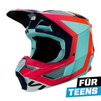 FOX V1 Voke Helm Teens blau/orange