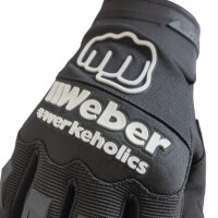 Weber #Werkeholics Handschuhe schwarz / weiß M