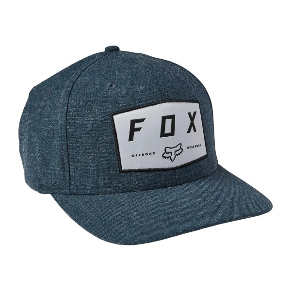 FOX Badge Flexfit Kappe blau