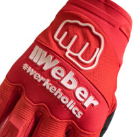 Weber #Werkeholics Handschuhe rot / weiß S