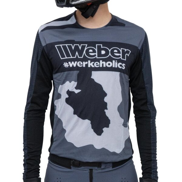 Weber #Werkeholics FlexN Flow Jersey schwarz/grau/camouflage M