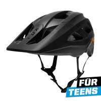 FOX Mainframe Mountainbike Helm Teens schwarz/gold