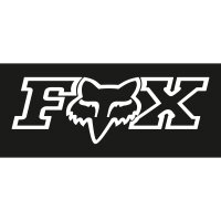 FOX F-Head-X TDC 28" Aufkleber 71 cm weiß