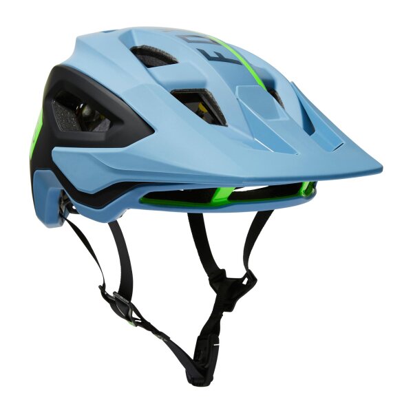 FOX Speedframe Pro Blocked Mountainbike Helm blau