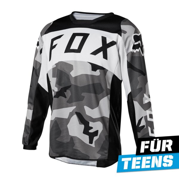 FOX 180 BNKR Teens Jersey schwarz/camouflage