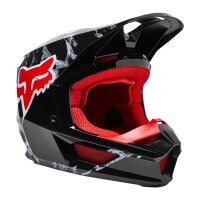 FOX V1 Karrera Helm schwarz/rot