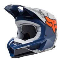 FOX V1 Karrera Helm blau/grau