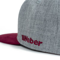 Weber #Werkeholics Snapback Cap grau/dunkelrot
