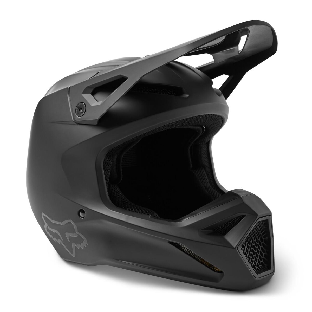 FOX V1 Solid Helm schwarz matt, 154,22