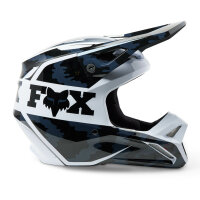 FOX V1 Nuklr Helm schwarz/weiß