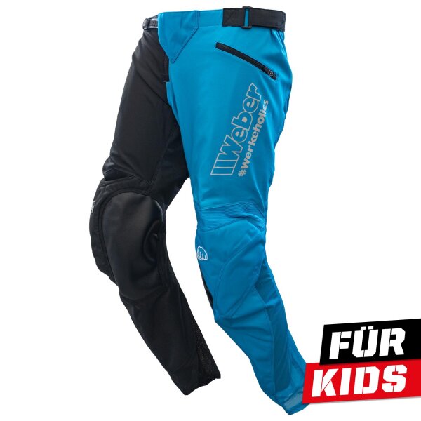 Weber #Werkeholics Skills Hose türkis/schwarz Kids 158/164