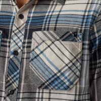 FOX Turnout Utility Flanellhemd blau/grau