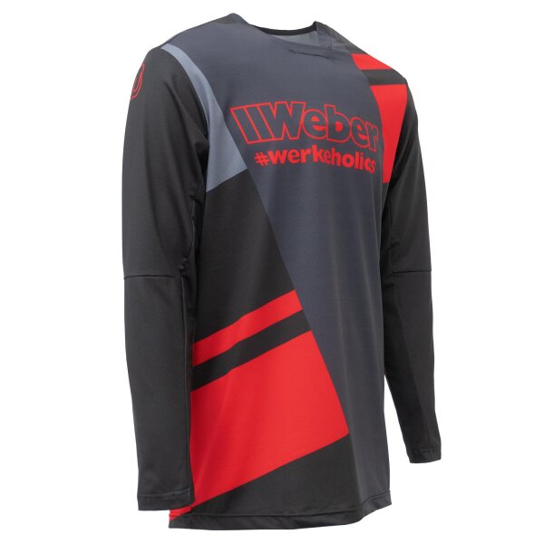 Weber #Werkeholics Performance Jersey rot/schwarz