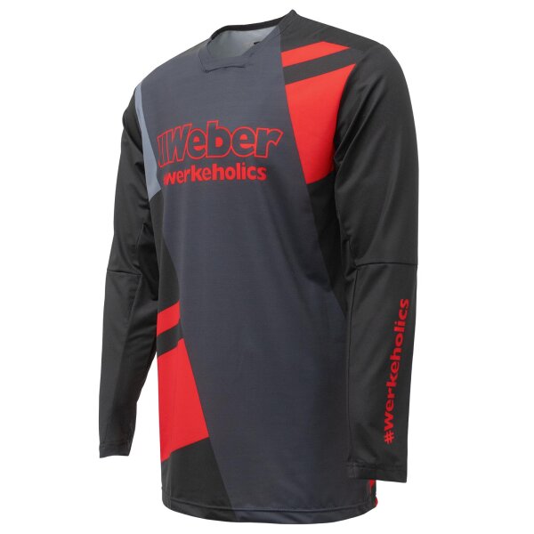 Weber #Werkeholics Performance Jersey rot/schwarz L