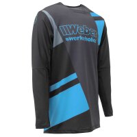 Weber #Werkeholics Performance Jersey türkis/schwarz Kids 158/164