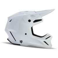 FOX V3 RS Solid Carbon Helm weiß