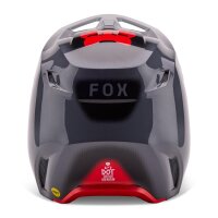 FOX V1 Interfere Helm grau/rot