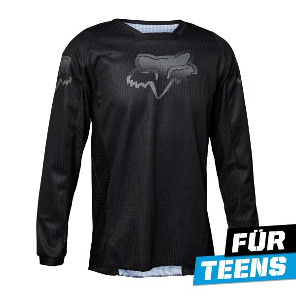 FOX 180 Blackout Jersey Teens schwarz M