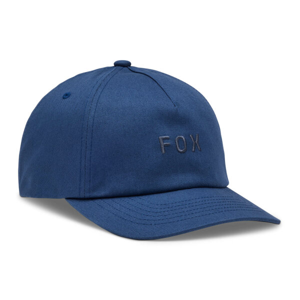 FOX Wordmark verstellbare Kappe blau