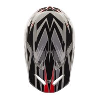 FOX V1 GOAT Strafer Helm schwarz/rot M