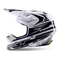 FOX V1 GOAT Strafer Helm schwarz/blau