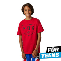 FOX Shield T-Shirt Teens rot