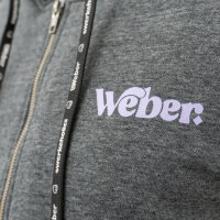 Weber #Werkeholics Zipper Jacke grau/lila