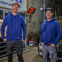 Weber x Grimm Motorsport Driftmode Hoodie blau