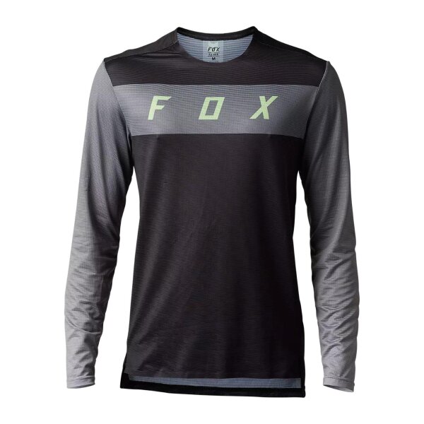 FOX Flexair Arcadia Jersey schwarz/grau/grün L