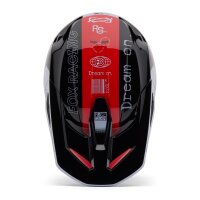 FOX V1 Race Spec Helm Teens schwarz/rot