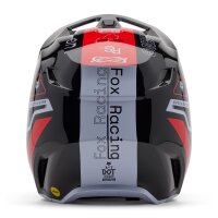 FOX V1 Race Spec Helm Teens schwarz/rot