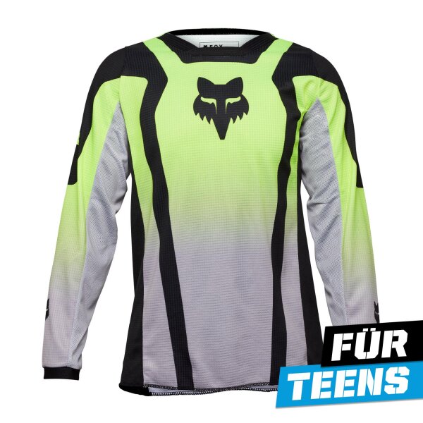 FOX 180 LEAN Jersey Teens gelb/grau