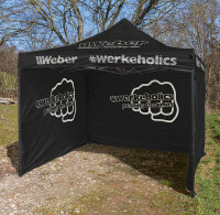 Weber #Werkeholics Easy-Up Zelt 3 x 3 m inkl. 3...