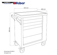 Mobiler Werkstattwagen 154-teilig